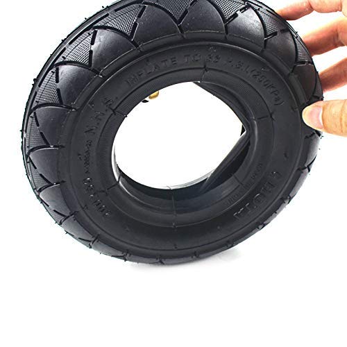 Pneu 200x50 (50-94) + Chambre à Air Renforcée - Pour Landau, Fauteuil Roulant, Poussette - 4PR, Max 36 PSI