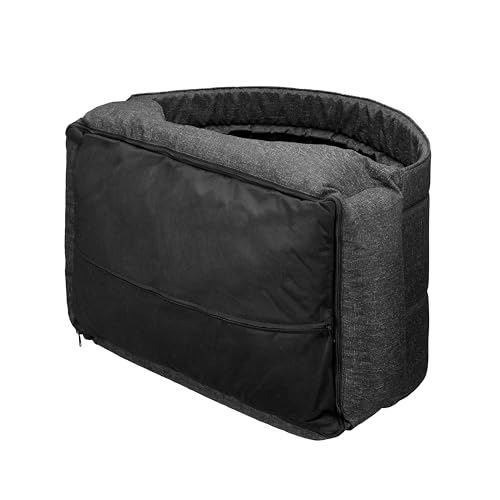 Bjird Hundebett & Hundehütte in einem - Hundehaus mit Dach für kleine und mittelgroße Hunde - Hundehöhle - Hundebox - Hundesofa - Bezug abnehmbar & waschbar - stabiles Hundekorb - 60x 47 cm