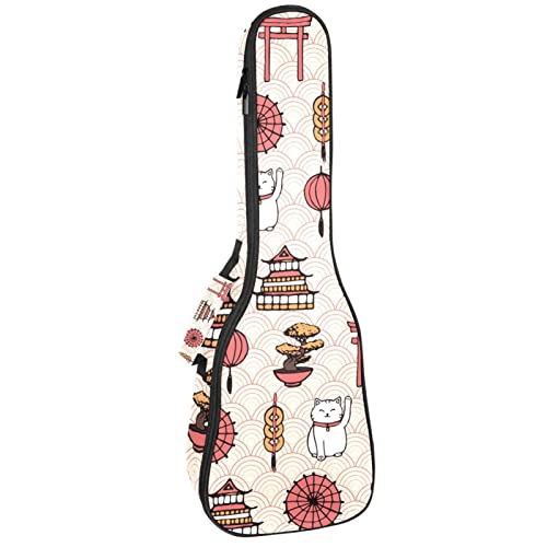 Sac rembourré de 10 mm pour ukulélé soprano concert et ténor