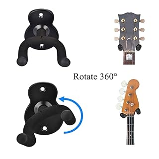 MuzcYM Lot de 2 crochets muraux en métal pour guitare acoustique, électrique, basse, ukulélé, banjo, mandoline - Les Beatles, Paul McCartney, John Lennon, RIngo Starr, George Harrison MuzcYM Lot de 2 crochets muraux en métal pour guitare acoustique, électrique, basse, ukulélé, banjo, mandoline – Image 3