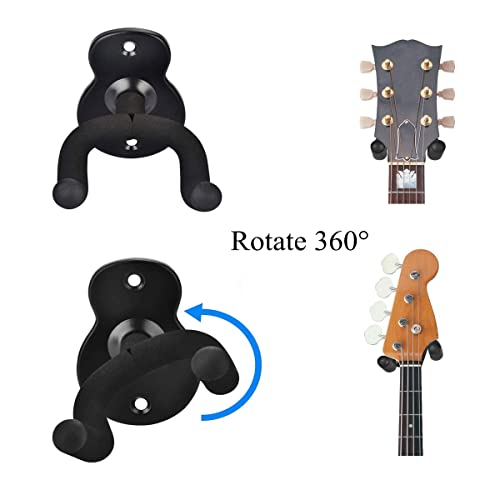 MuzcYM Lot de 2 crochets muraux en métal pour guitare acoustique, électrique, basse, ukulélé, banjo, mandoline - Les Beatles, Paul McCartney, John Lennon, RIngo Starr, George Harrison MuzcYM Lot de 2 crochets muraux en métal pour guitare acoustique, électrique, basse, ukulélé, banjo, mandoline – Image 4