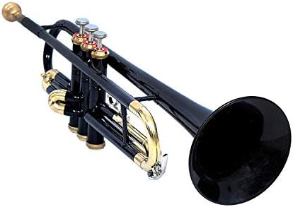 Sai Musical Trumpet Bb Black With Case Mouthpiece Nicely Tuned Instrument For Beginner Student Professional
