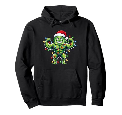 Funny Brussels Sprout Christmas Hoodie for Men