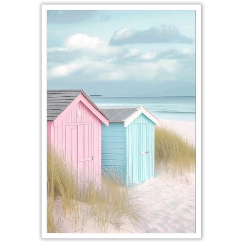 KOEUIRW Funky Preppy Coastal Surf Up Posters Trendy Coastal Cowgirl Room Decor Aesthetic Pictures Boho Beach Wall Decor For Teens Girls Home Bedroom Living Room Dorm 16x24in Unframed