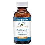 Native Remedies BladderWell Tablets - Natural Homeopathic Formula for Burning and Frequent Urination - Supports Bladder Health - 180 Tablets