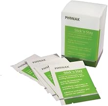 PH0NAK Stick 'n Stay Hearing Aid Adhesive Stickers for Hearing Devices