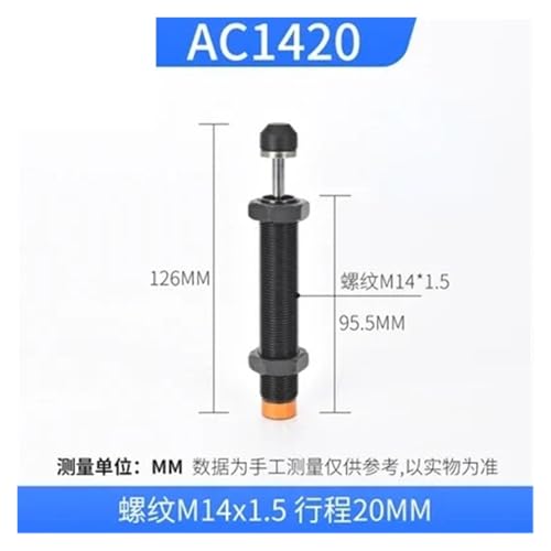 Amortiguador hidráulico neumático Serie AC AC-1420 -2 Medium speed 2