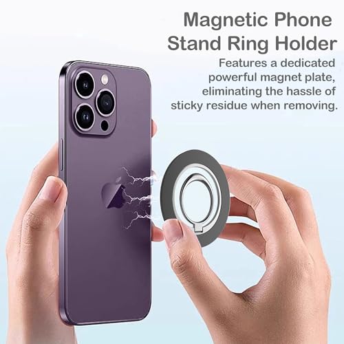 Soporte magnético de anillo para teléfono MagSafe compatible con iPhone 17 Pro Max 2