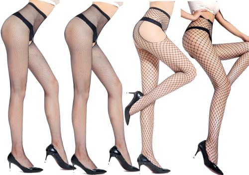 Stockings Womens Fishnet Tights strechy Fishnet Stockings Patterned Tights Pantyhose2