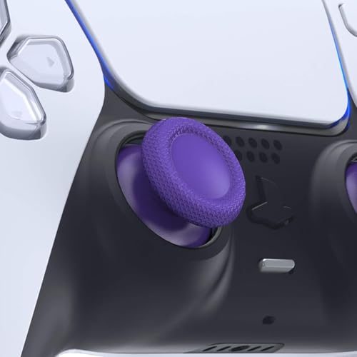 Image of Replacement Joystick Analog Caps for PS5 Controller | Anti-Slip Thumb Grips Cover Stick | Thumbstick Caps for PlayStation 5 DualSense Gamepad (Purple)
