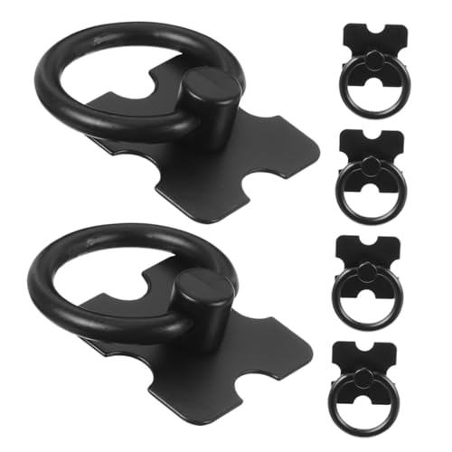 NAMOARLY 6個 黒色キャビネットハンドル 引き出しプル ハードウェア取っ手 キッチン 食器棚 ドレッサー クローゼット用 耐久性ある亜合製 簡