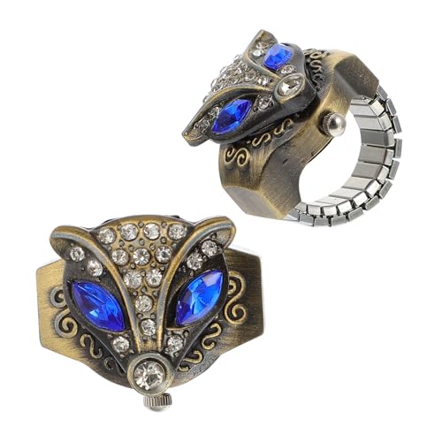 VERDANVERSE Montre à Bague Élastique Vintage Œil Bleu,...