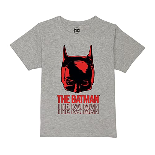 Image of Batman by Wear Your Mind Boy's The Batman Character Print Regular T-Shirt (WBBMBCT036.4 3-4Y) Grey