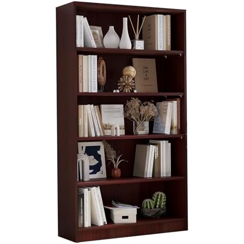 Farini 5-Shelf Wooden Bookcase Cover