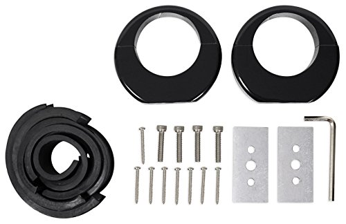 Image of (2) Kicker KM65 6.5 inch LED 360 Swivel Black Aluminum Surface Mount Boat Speakers