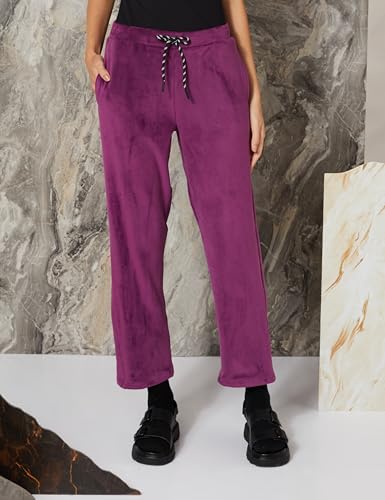 Image of Amazon Brand - Symbol Womens Velour Hodded Sweatshirt and Bottom Co-ord Set (Available in Plus Sizes)