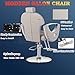 MIMWOW Salon Chair for Hair Stylist, Hair Salon Chair, Stylist Chair with Height Adjustable Heavy Duty Hydraulic Pump, 360 Degrees Swivel, Beauty Salon Equipment for Hair Stylist, Taupe & Silver
