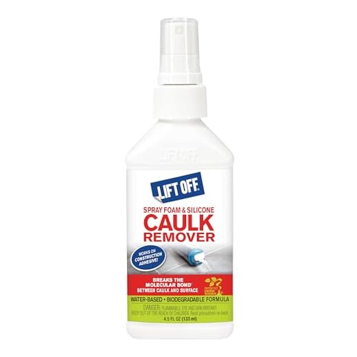 Motsenbocker’s Lift Off 41145 4.5-Ounce Spray Foam and Silicone Caulk Remover Safe on Showers, Baseboards, Stainless Steel, Ceramic, and More Water-Based and Biodegradable, Clear
