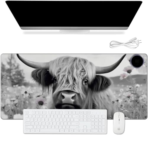 Tapis de souris chaud contre les mains froides sur ordinateur portable - Grand format