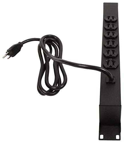 SPC11110 - Power Distribution, Rack Mount, 6 Outlets, 120 V, 15 A, 482.6 mm, 44.45 mm, 1.83 m (SPC11110)