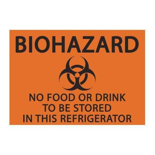 Signalisation de danger Zing 1916S lot de 2 panneaux autocollants orange en plastique recyclé