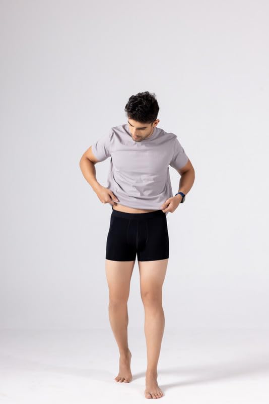 Image of HIELABS Micromodal Pouch Underwear for Men | Regular Fit Trunk | Ultra Soft & Breathable | Anti Odour | Ultrasoft Waistband | Men AllDayFit | Pack of 1 | Sizes S, M, L, XL, 2XL,3XL,4XL,5XL