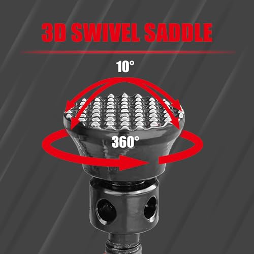 Jack Boss 5 Ton (10,000 LBs) Professional Car Support Screw Jack for House Construction Bridge Stabilization, Red by Jack Boss - Image 7