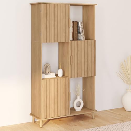 Etagère 6cases JULIETTE lattes - vue 2