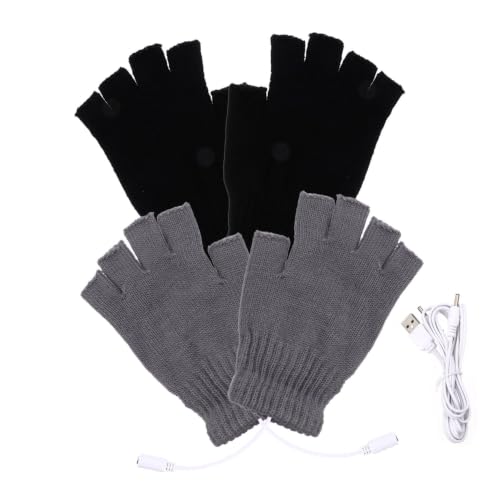 Guantes calefactables de dedo USB contra el frío de manos en interior y exterior