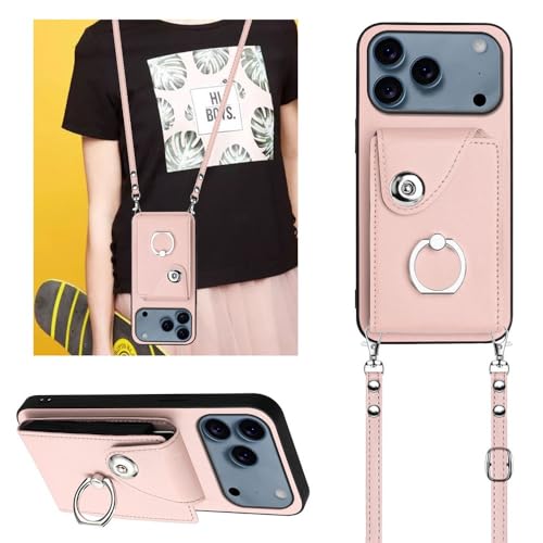 Étui iPhone 17 Air en cuir bleu foncé rigide avec rabat haut de gamme et cordon - 5