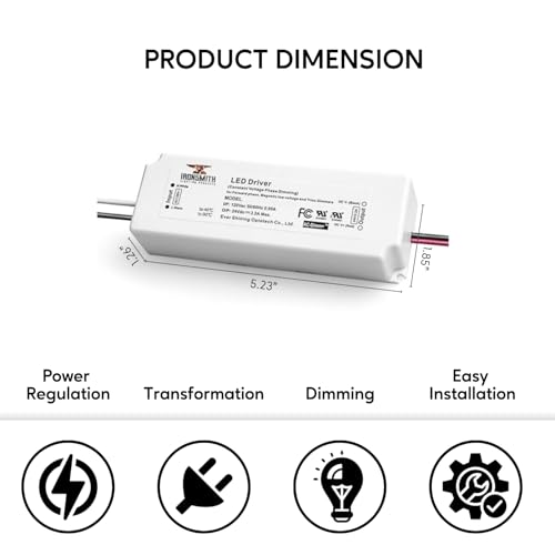Image of Ironsmith Lighting Products Constant Voltage LED Driver Transformer (24 Volt | 75 Watt | Dimmable - Constant Voltage)