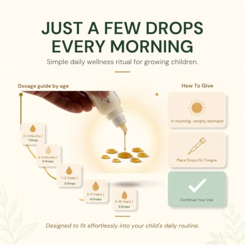 Image of Baby Satwa Swarnaprashan for Kids with 24 CT Gold Immunity Booster Drops for Healthy Growth, Strength & Overall Development, 100% Ayurvedic, FDCA Approved, 15ml, Age 0-15 Years (Pack of 1)