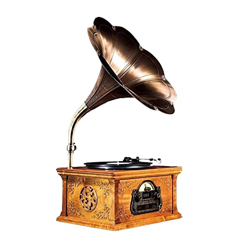 AURADO Gramophone , Tourne-Disque Vinyle rétro , Décorations en Bois , Déco créative d’ameublement nostalgique (Tourne… - Les Beatles, Paul McCartney, John Lennon, RIngo Starr, George Harrison AURADO Gramophone , Tourne-Disque Vinyle rétro , Décorations en Bois , Déco créative d'ameublement nostalgique (Tourne…
