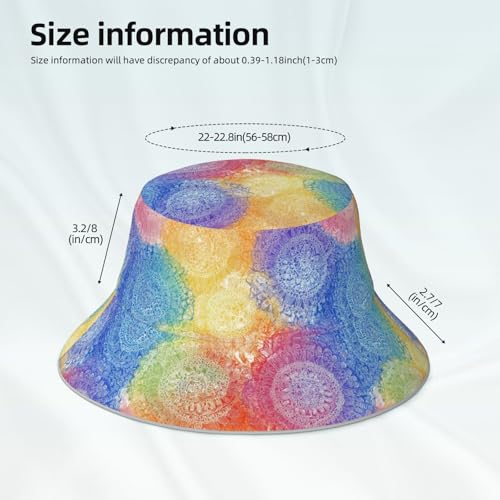 Image of Bucket Hat Double-Side-Wear Reversible Sun Hat Beach Travel Hiking for Women Men