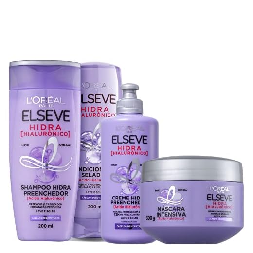 Kit Elseve L'Oréal Paris Hidra Hialurônico Completo (4 Produtos)