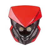 POLISPORT 8668800005 - Akkubetriebener LOOKOS EVO-Scheinwerfer aus Polypropylen mit LED-Lampe, kompatibel mit allen Motocross-/Enduro-Modellen in Farbe rot/schwarz