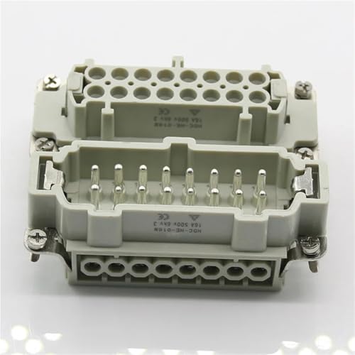 Conector Rectangular 24 male core 16A 500V 1 pieza miniatura 4