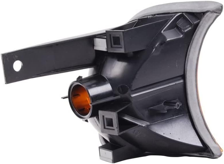 Side Marker Corner Lamp Indicator Light, Front Bumper Turn Signal Light, Compatible with BMW 5-Series E34 1987-1996 - Clear Lens White Light