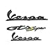 JDDRCASE Adesivo per Decalcomania della carenatura del Motociclo Compatible with Vespa GTS Super GTS 250 300 2013-2021 (Colore : Nero)