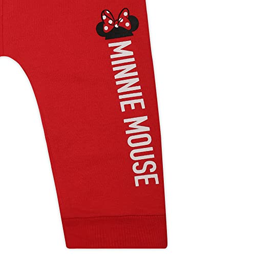 Disney Minnie Mouse Girls’ Hoodie And Jogger Set For Infant And Toddler Kids – Pink/Red/Grey #TOP6