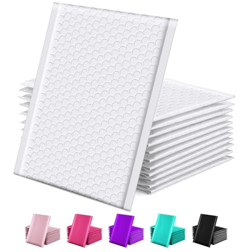 GSSUSA Bubble Mailers 6x10" Usable Size 6x9" Padded Envelope White 100 Pack