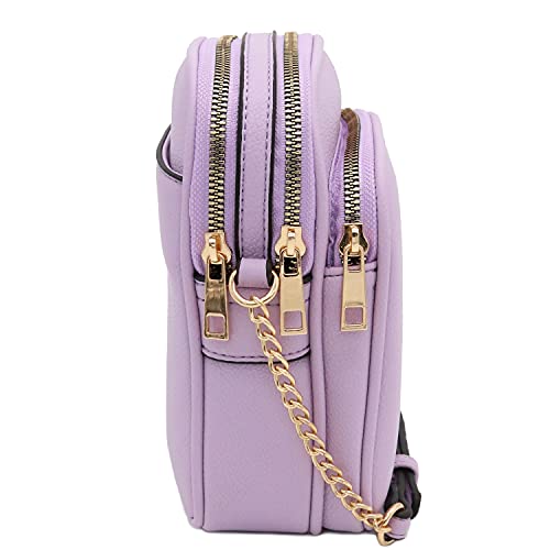 Image of FashionPuzzle Multi Pocket PU Leather Casual Medium Crossbody Bag with Adjustable Strap