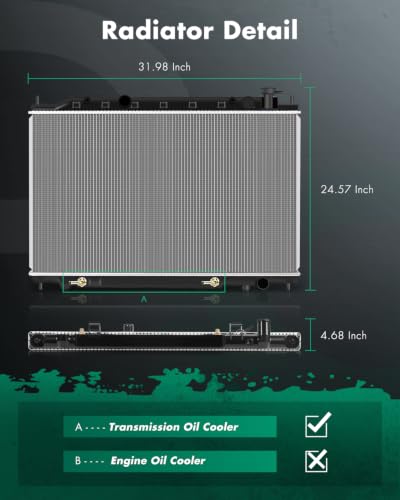 Image of SCITOO Engine Coolant Radiator compatible with Nissan Murano