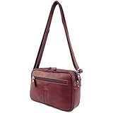 Bolsa Tiracolo FIDENZA em Couro (Vinho)