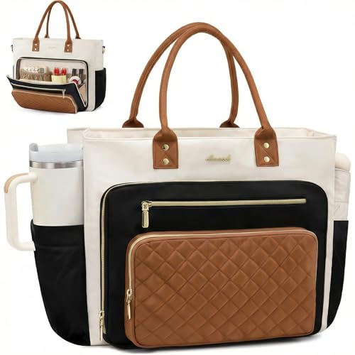 Sac cabas pour femmes ordinateur 15.6 pouces avec bandoulière