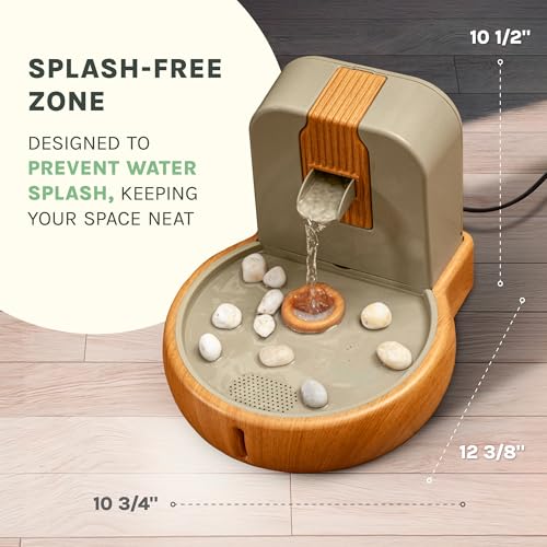 Fuente de agua para gatos Zen hecha con bioplástico de trigo 4