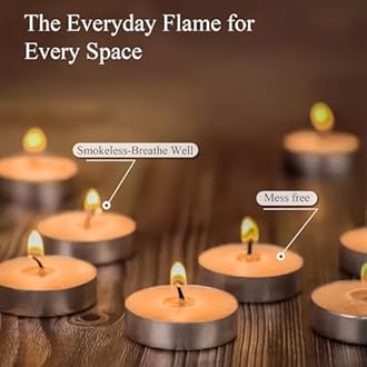 Pan Aromas - (Sandalwood) Scented Tealight Candles| Pack of 15| Long Burning Tealight Scented Candles for Home, Office & Gifting - 2.5 hrs to 3 hrs Burn Time