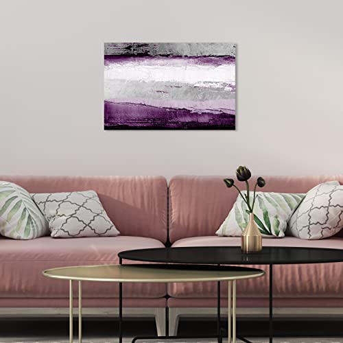 The Oliver Gal Artist Co. Abstract Wall Art Canvas Prints 'Envision and Elevate Violet' Home Décor, 15 in x 10 in, Purple, Gray by The Oliver Gal Artist Co. - Used condition - Image 4