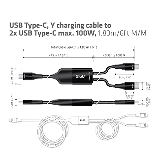 CLUB3D CAC-1527 USB Cable USB C Black - Image 4
