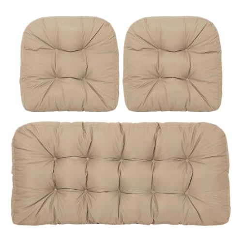 Housses imperméables pour chaises de jardin : kit 3 pièces d'assise et dossier pour balancelle